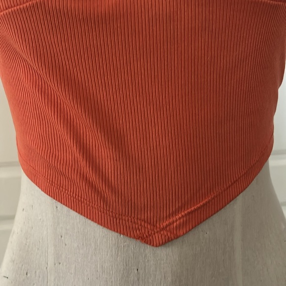 ❤️‍🔥5/20$❤️‍🔥FOREVER 21💫Women’s Orange Asymmetrical Crop Camisole Tank - Picture 6 of 10